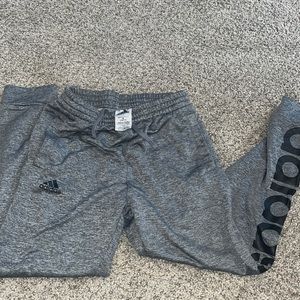 Adidas grey joggers. size youth medium (10/12)